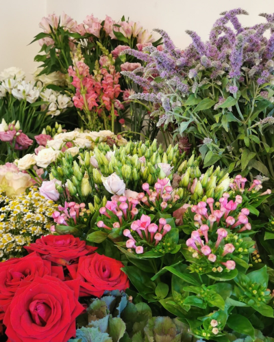 Florist Choice Gift-Wrap - This traditional wrap of flowers will be professionally made with the finest blooms on the day.